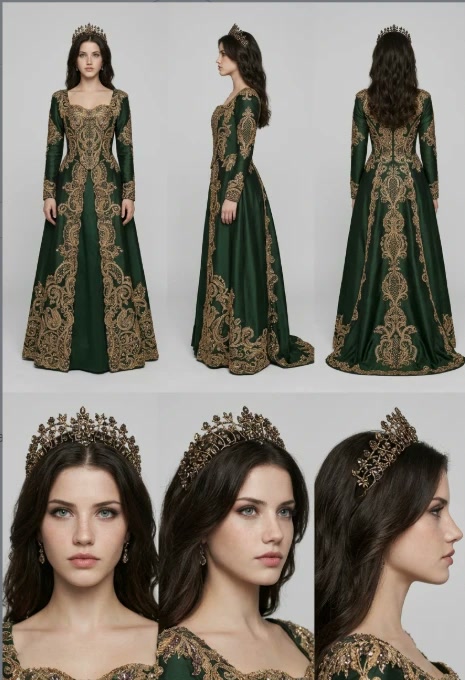 Character sheet: Isolde in the emerald gown